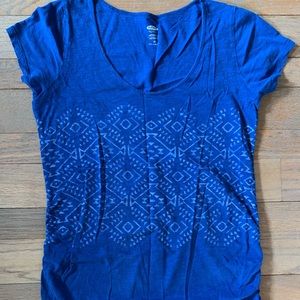 Blue maternity T-shirt
